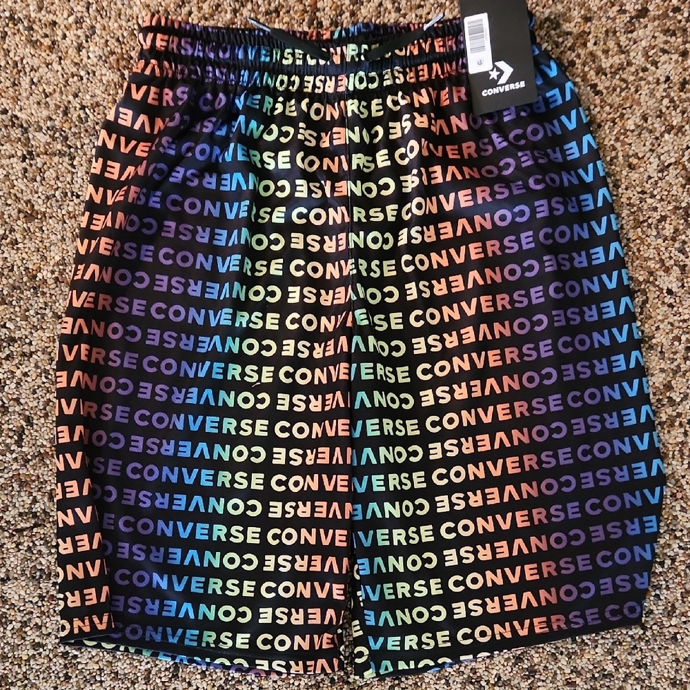Converse Rainbow Logo Shorts, Size XL Boys